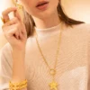 Orchid Bowtie Necklace
