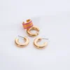 Set of Earrings X3 Line Fuchsia