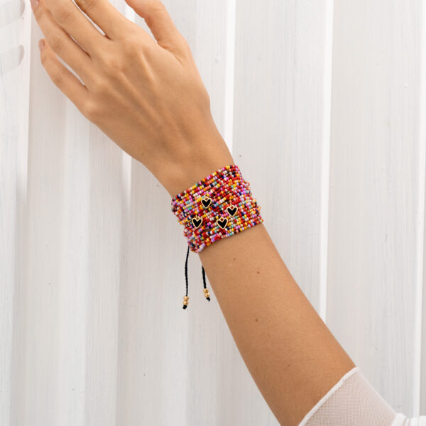 Bold Heart Woven Bracelet