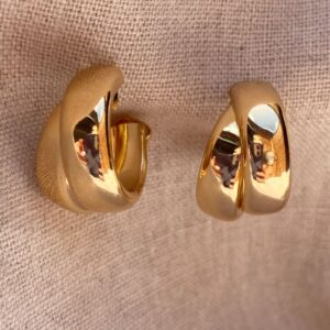 Doble Golden Hoops