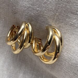 Golden Maxi Hoops