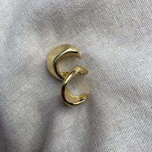 Flat Golden Hoops